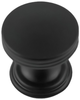 American Diner Collection Knob 1'' Diameter Matte Black Finish P2140-MB