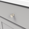 American Diner Collection Knob 1'' Diameter Satin Nickel Finish P2140-SN
