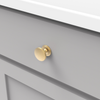 American Diner Collection Knob 1-3/8'' Diameter Brushed Golden Brass Finish P2142-BGB