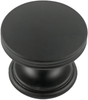 American Diner Collection Knob 1-3/8'' Diameter Matte Black Finish P2142-MB