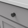 American Diner Collection Knob 1-3/8'' Diameter Matte Black Finish P2142-MB