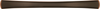 Euro-Contemporary Collection Pull 5-1/16'' cc Oil-Rubbed Bronze Highlighted Finish P2165-OBH