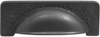 Craftsman Collection Cup Pull 3-3/4'' cc Black Iron Finish P2174-BI