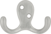 Hooks Collection Utility Hook Double 3/8'' cc Satin Silver Cloud Finish P27115-SC