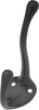 Universal Collection Coat Hook Double 5/8'' cc Black Finish P27120-BL