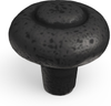 Refined Rustic Collection Knob 1-1/4'' Diameter Black Iron Finish P3002-BI