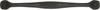 Refined Rustic Collection Appliance Pull 12'' cc Black Iron Finish P3005-BI