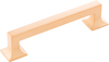 Studio Collection Pull 5-1/16'' cc Brushed Golden Brass Finish P3012-BGB