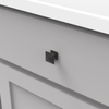 Studio Collection Knob 1'' Square Oil-Rubbed Bronze Highlighted Finish P3014-OBH