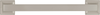 Studio Collection Appliance Pull 8'' cc Satin Nickel Finish P3017-SN