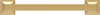 Studio Collection Pull 6-5/16'' cc Brushed Golden Brass Finish P3018-BGB
