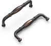 Williamsburg Collection Pull 3-3/4'' cc Oil-Rubbed Bronze Highlighted Finish P3051-OBH