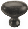 Williamsburg Collection Knob 1-1/4'' X 13/16'' Black Nickel Vibed Finish P3054-BNV