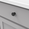 Cottage Collection Knob 1-1/4'' Diameter Matte Black Finish P3151-MB