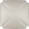Bridges Collection Knob 1-3/16'' Square Satin Nickel Finish P3230-SN