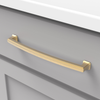 Bridges Collection Pull 8-13/16'' cc Brushed Golden Brass Finish P3237-BGB