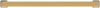 Bridges Collection Pull 8-13/16'' cc Brushed Golden Brass Finish P3237-BGB