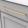 Bridges Collection Pull 12'' cc Brushed Golden Brass Finish P3238-BGB