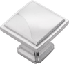 Bridges Collection Knob 1-1/4'' Square Chrome Finish P3240-CH
