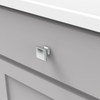 Bridges Collection Knob 1-1/4'' Square Chrome Finish P3240-CH
