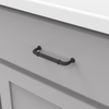 Cottage Collection Pull 3-3/4'' cc Matte Black Finish P3381-MB