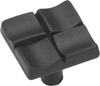 Tidal Collection Knob 1'' Square Black Iron Finish P3457-BI