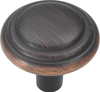 Bel Aire Collection Knob 1-1/8'' Diameter Vintage Bronze Finish P3464-VB