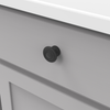 Cottage Collection Knob 1-1/2'' Diameter Matte Black Finish P3501-MB