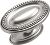 Altair Collection Knob 1-3/4'' x 1-1/8'' Satin Antique Silver Finish P3600-SAS