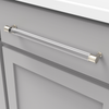 Midway Collection Pull 12'' cc Crysacrylic with Satin Nickel Finish P3711-CASN