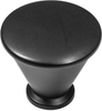 Facette Collection Knob 1-1/4'' diam Matte Black Finish B054726-MB