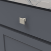 Studio II Collection Knob 1-1/4'' Square Satin Nickel Finish B055555-SN