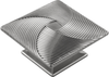 Bijou Tempest Collection Knob 3-1/2'' Square Satin Nickel Finish B057801-SN