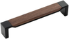Fuse Collection Pull 6-5/16'' cc Matte Black with Walnut Finish B076710WN-MB