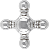 Bijou Sybil Collection Ring Pull 2-7/8'' x 2-3/4'' Satin Nickel Finish B076986-SN