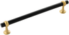 Ostia Collection Pull 7-9/16'' cc Matte Black and Brushed Golden Brass Finish B077525-MBBGB
