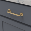 Urbane Collection Pull 5-1/16'' cc Brushed Golden Brass Finish B077948BGB