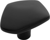 Pebble Collection Knob 1-3/4'' x 1-1/2'' Matte Black Finish B079711-MB