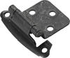 Hinge Flush Surface Face Frame Self-Close Black Iron Finish P244-BI