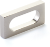 Cafe Pull, Modern Oval Slot, Brushed Nickel, 2'' cc 10031-BN