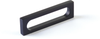Cafe Pull, Modern Oval Slot, Matte Black, 3-1/2'' cc 10032-MB