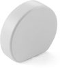 Cafe Knob, Modern Oval, Matte White, 1'' Width, 7/8'' cc 10040-MW