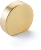 Cafe Knob, Modern Oval, Satin Brass, 1'' Width, 7/8'' cc 10040-US4