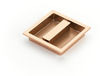 MODO Recessed Pull, Polished Rose Gold, 3-7/8'' x 3-7/8'' Overall 1207-PRG