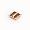 MODO Recessed Pull, Polished Rose Gold, 3-7/8'' x 3-7/8'' Overall 1207-PRG