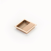 MODO Recessed Pull, Polished Rose Gold, 3-7/8'' x 3-7/8'' Overall 1208-PRG