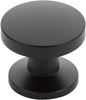 Northport Knob, Round, Matte Black, 1-3/8'' dia 211-MB