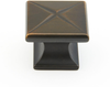 Northport Knob, Square, Ancient Bronze, 1-3/8'' 215-ABZ