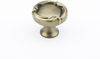 French Farm Knob, Round, Antique Nickel, 1-5/16'' dia 260-AN