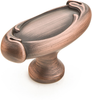 French Farm Knob, Oval, Empire Bronze, 1-7/8'' dia 261-EBZ